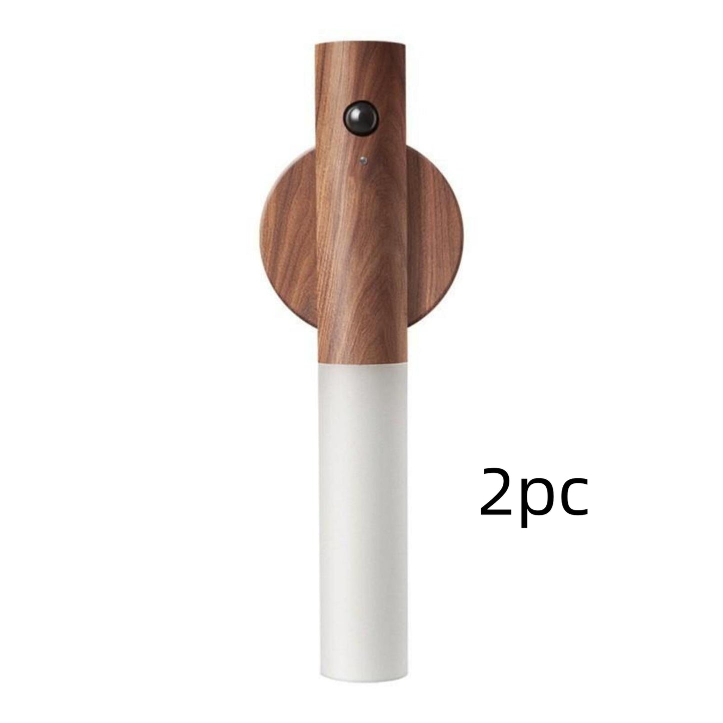 Motion Sensor Night Light, Rechargeable Body Sensor Night Light Indoor, Magnetic Wooden LED Wall Sconce For Bedroom Corridor Staircase Cabinet Intelligent Human Body Induction Night Light